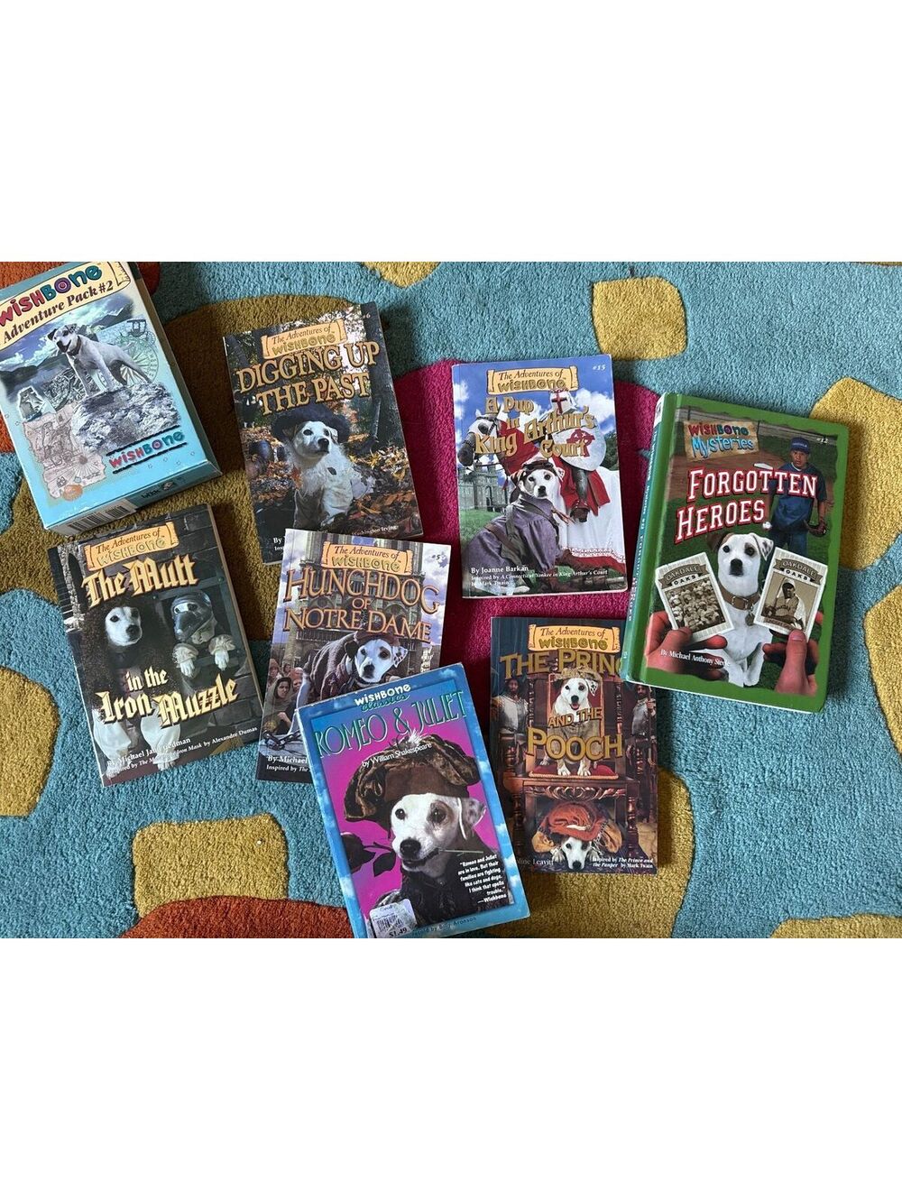 Adventures of Wishbone 7 Book Lot PBS 90s Classics Mysteries